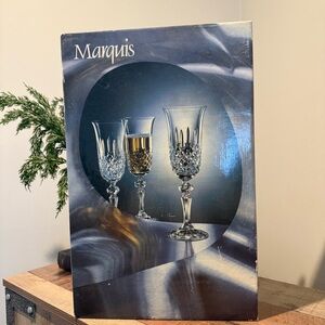 NIB Vintage Bohemia Crystal Czechoslovakia Champagne Flutes